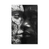 Black white cracked kiss portrait art contemporary intimate faces aluminum print NYC artist wall art Black white cracked kiss portrait art contemporary intimate faces aluminum print NYC artist wall art
