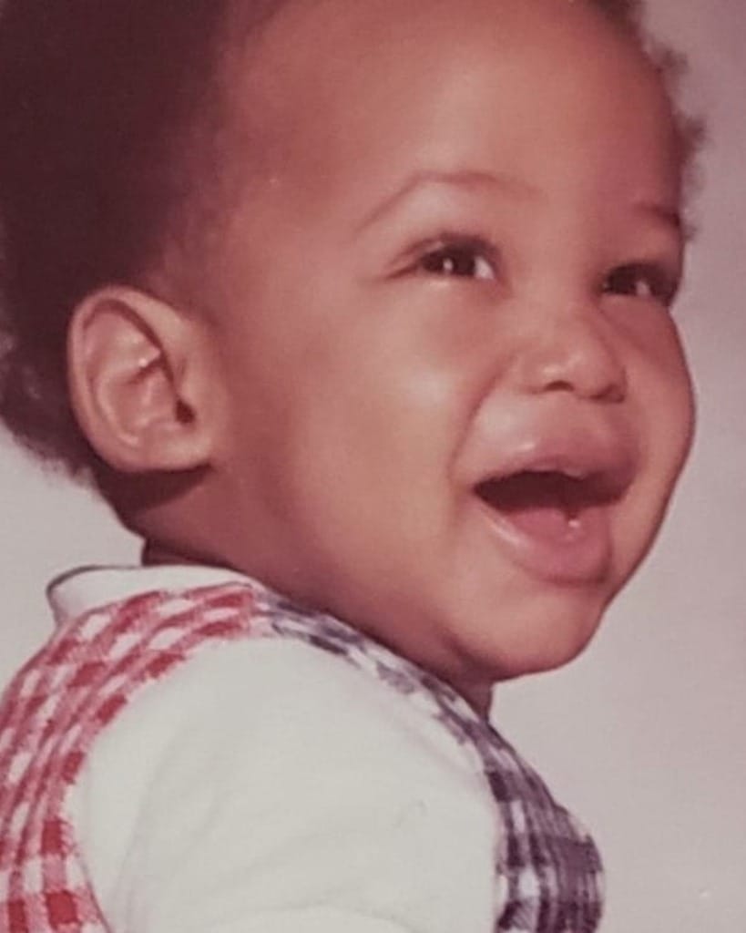 Corey Wesley as a child in the 1970s, the Harlem artist and founder of Milton Wes Art.