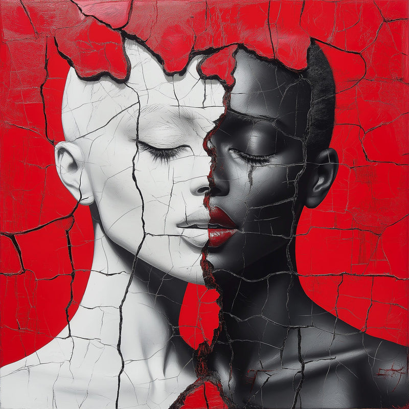 Twin Beauty | One of One Contemporary Framed Wall Art, 18x24, Harlem NYC