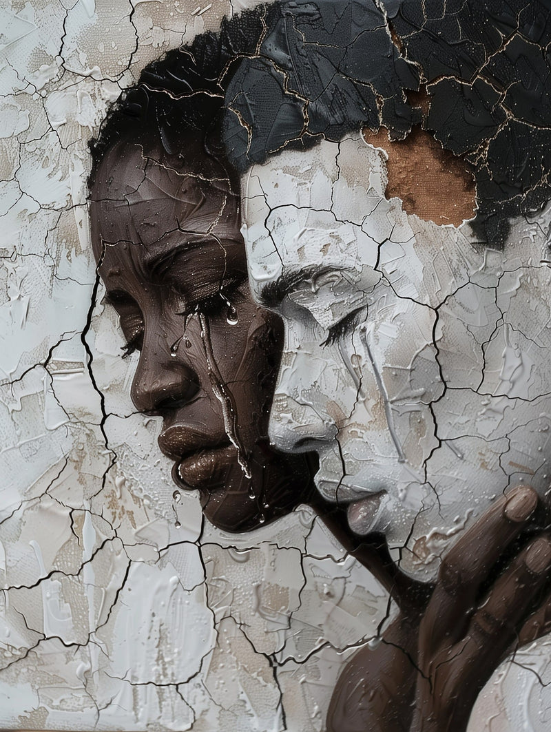 Unapologetic Embrace | One of One Contemporary Framed Wall Art, 18x24, Harlem NYC