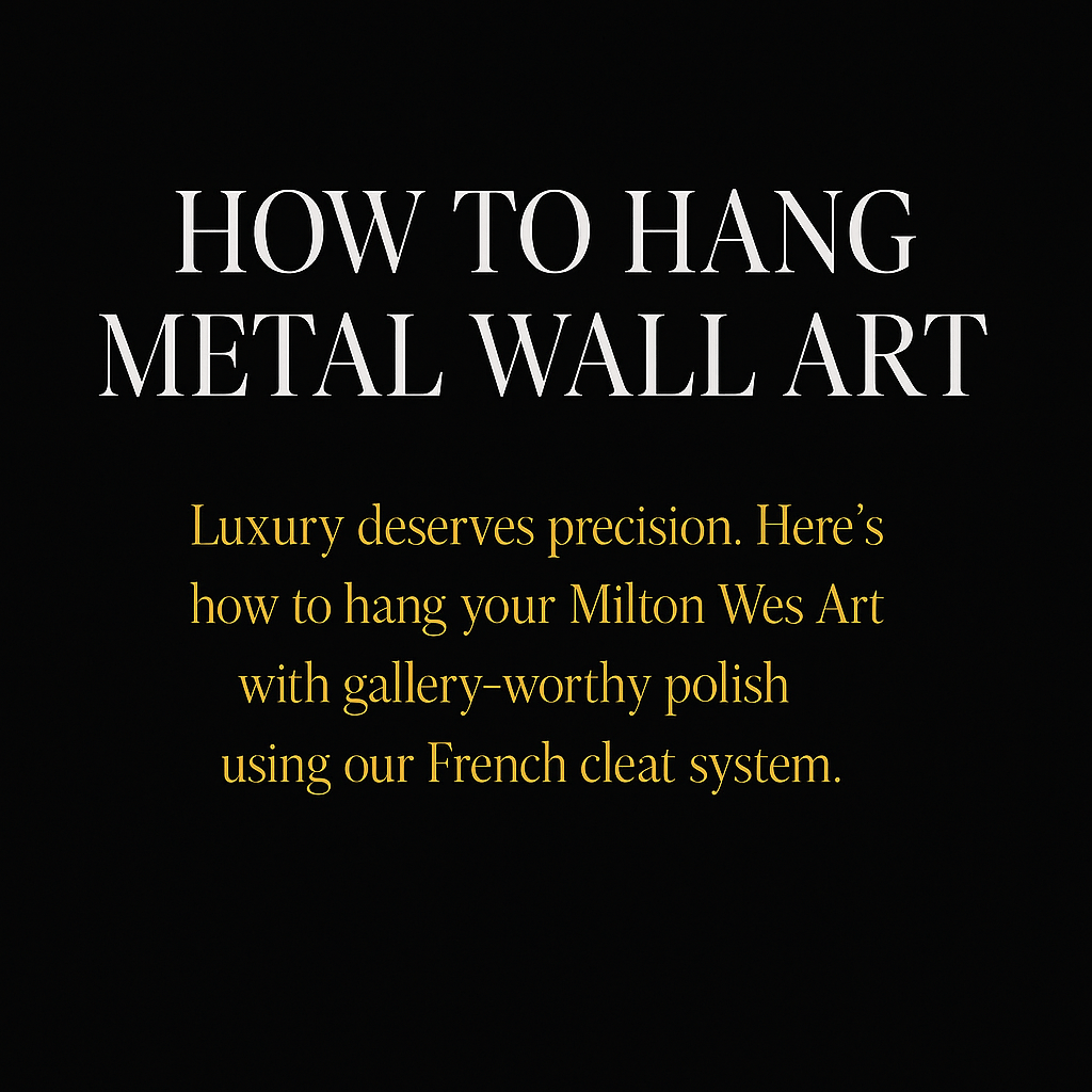 How to Hang Metal Art with a French Cleat