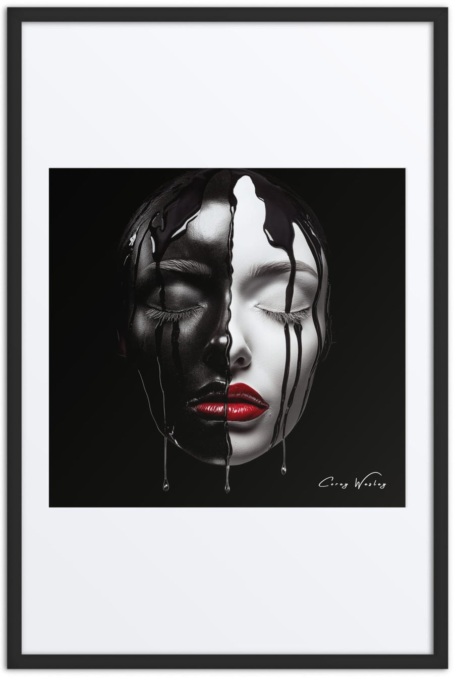 2:00 AM, framed artwork by Harlem artist Corey Wesley, 24x36, Milton Wes Art NYC
