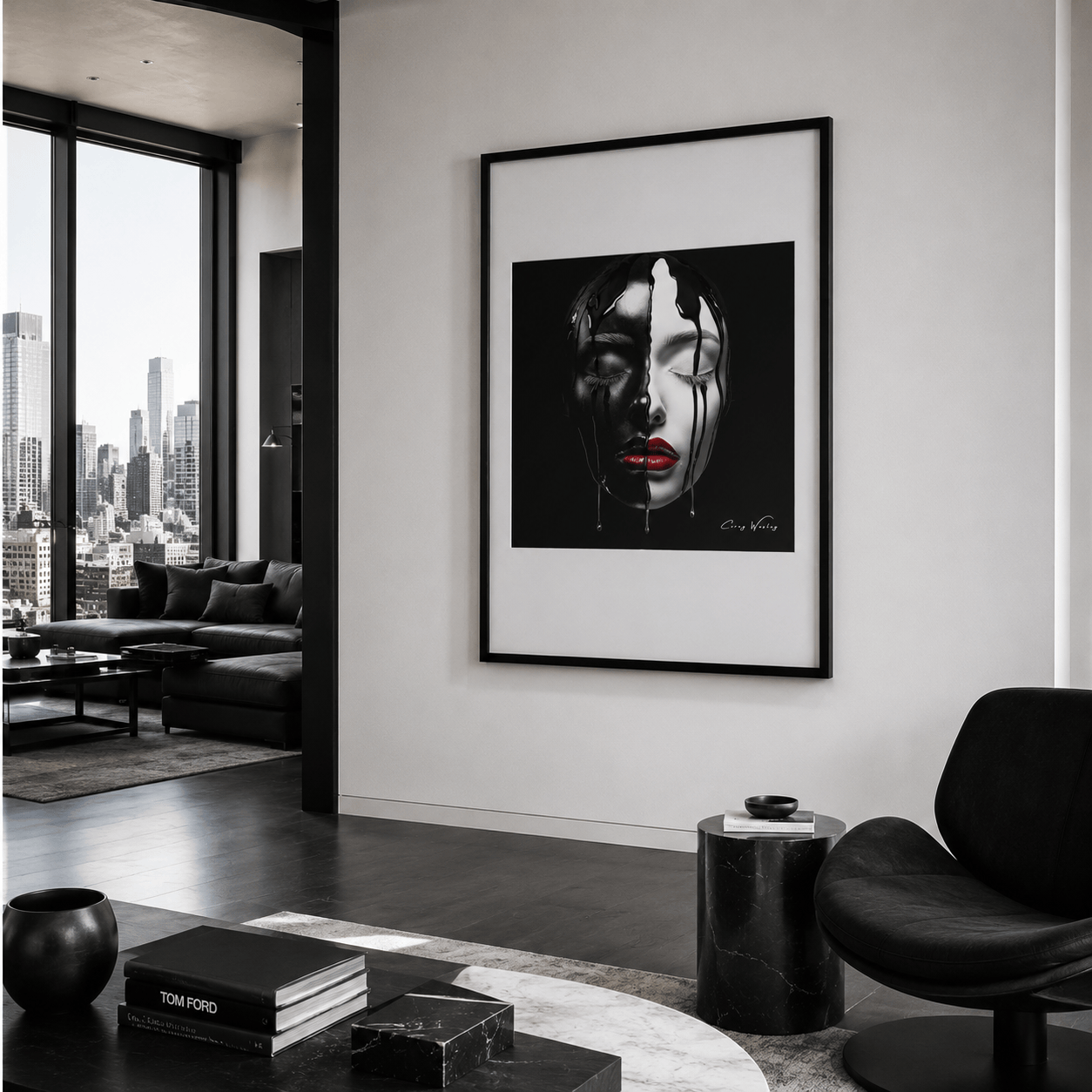 2:00 AM | Contemporary Framed Artwork, Harlem NYC by Corey Wesley, 24 × 36 in Framed Artwork contemporary artwork, Milton Wes Art. view 2