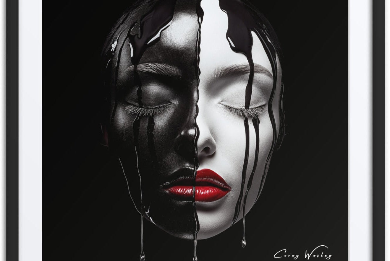 2:00 AM — one of one framed artwork by Harlem artist Corey Wesley, 24x36, Milton Wes Art NYC