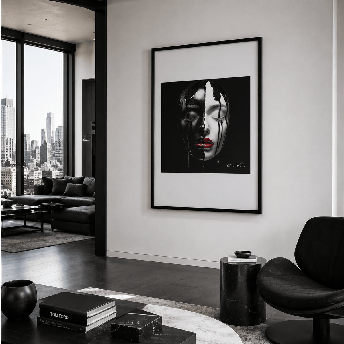 2:00 AM by Corey Wesley, 24 × 36 in Framed Artwork contemporary artwork, Milton Wes Art. view 2