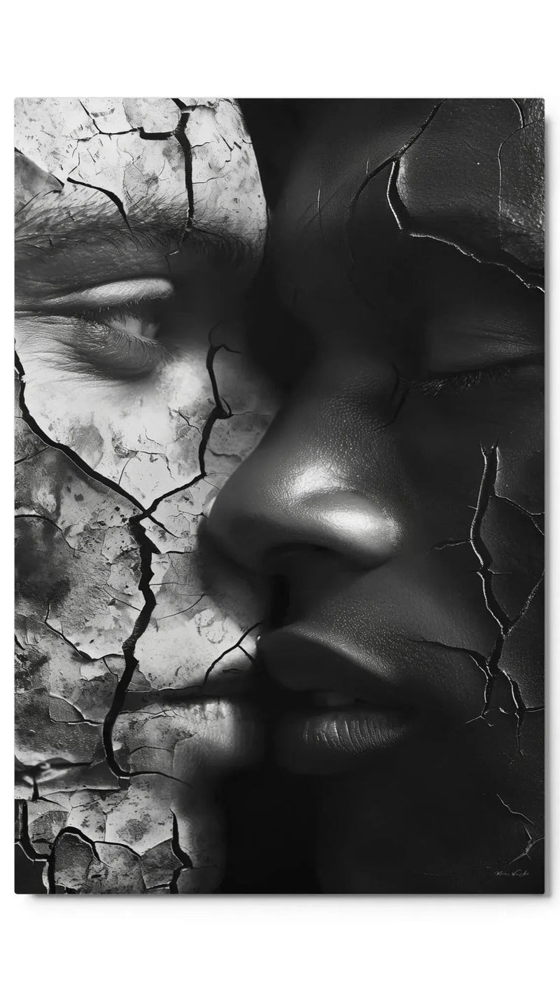 Blended Love by Corey Wesley — 24x36 Museum-Quality Aluminum by Corey Wesley, one of one work from the Unapologetic Faces series, Milton Wes Art Harlem NYC.