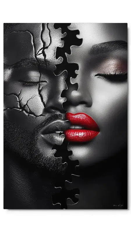 Complex — one of one aluminum artwork by Harlem artist Corey Wesley, 24x36, Milton Wes Art NYC contemporary figurative portrait artwork by Harlem artist Corey Wesley