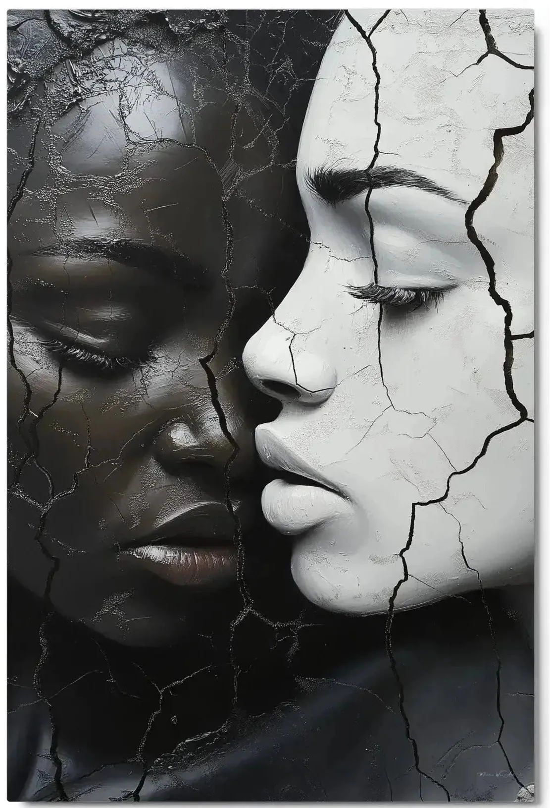 Harmony — one of one aluminum artwork by Harlem artist Corey Wesley, 24x36, Milton Wes Art NYC