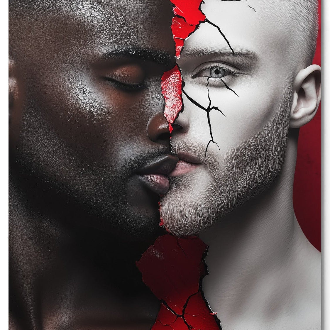 Love and Lies — one of one aluminum artwork by Harlem artist Corey Wesley, 24x18, Milton Wes Art NYC