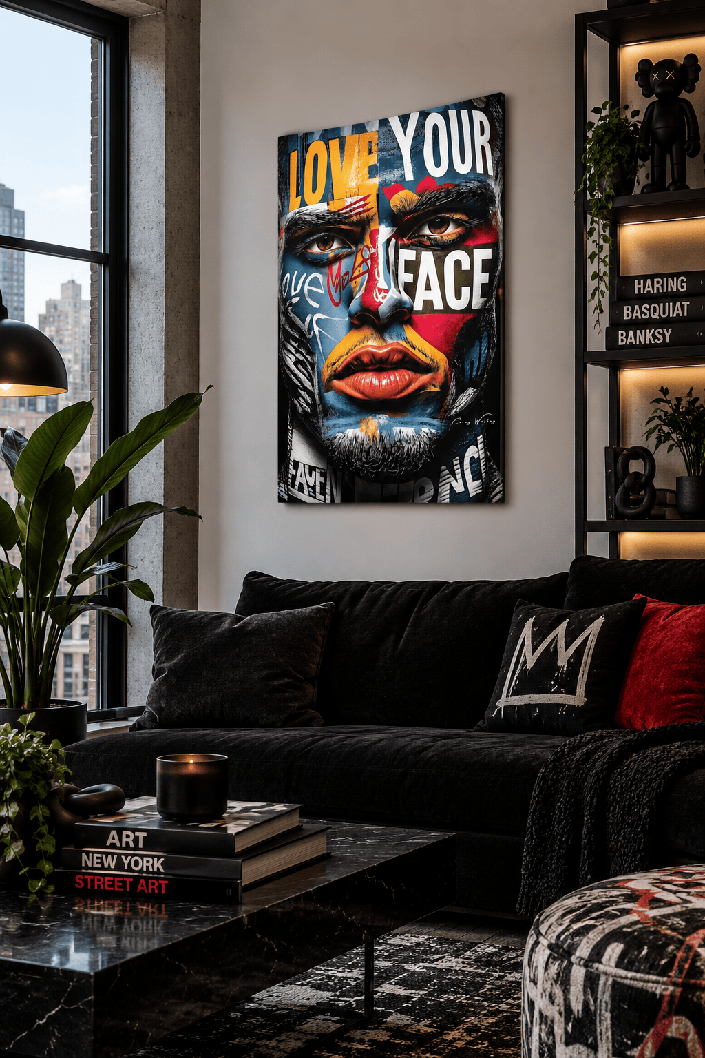 Read My Face by Corey Wesley, 24 × 36 in  contemporary artwork, Milton Wes Art. view 2