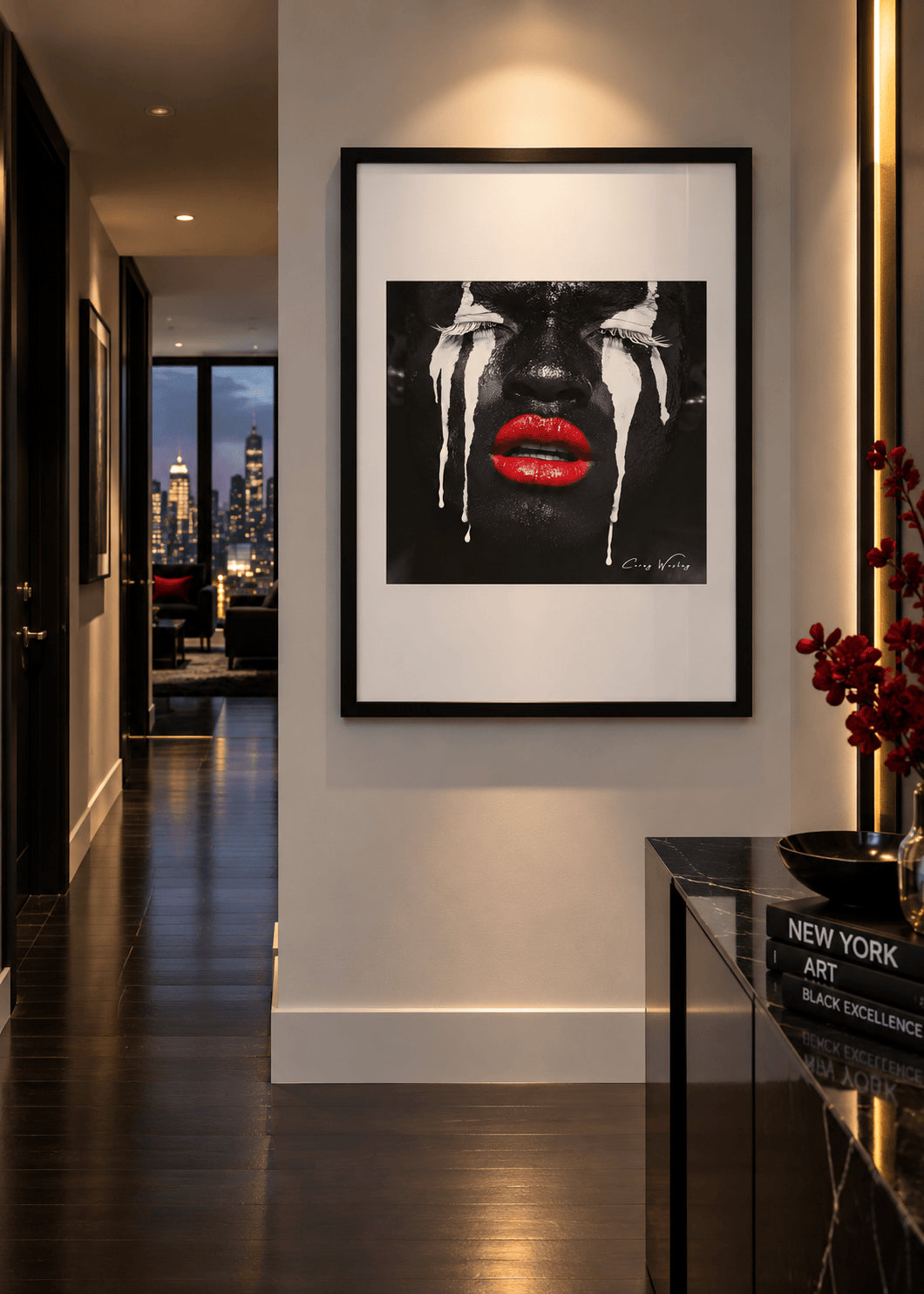 Liberated Tears by Corey Wesley, 24 × 36 in Framed Artwork contemporary artwork, Milton Wes Art. view 2