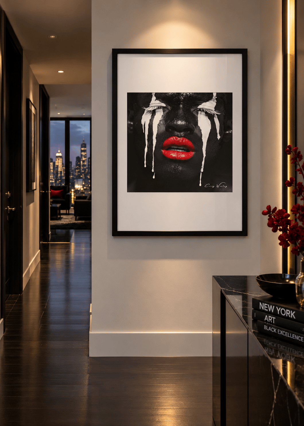 Liberated Tears by Corey Wesley, 24 × 36 in Framed Artwork contemporary artwork, Milton Wes Art. view 2