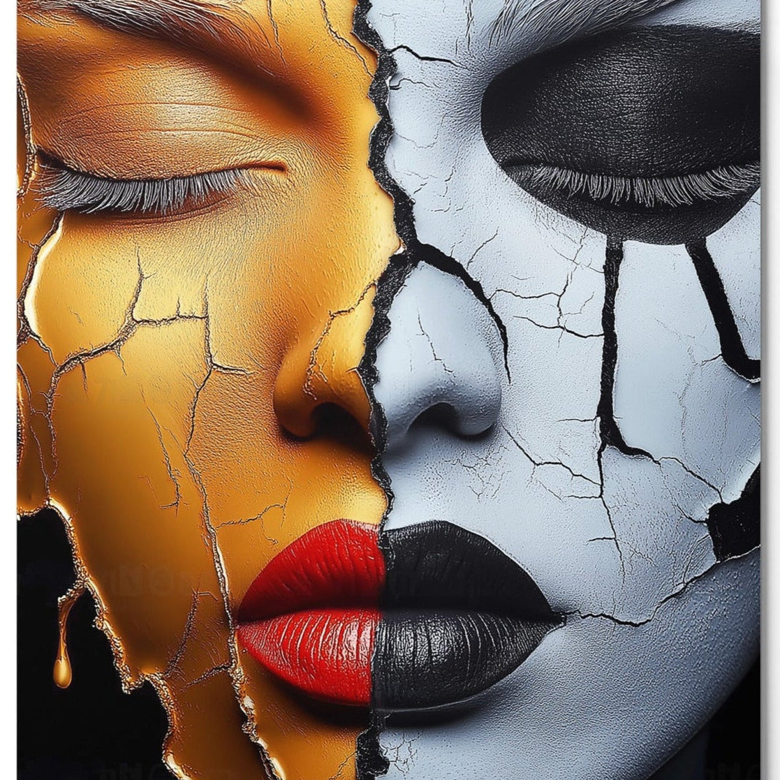 Opulence That Haunts — one of one aluminum artwork by Harlem artist Corey Wesley, 24x36, Milton Wes Art NYC