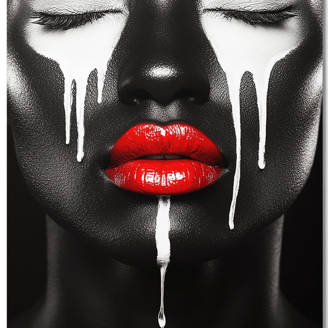 Poured Clean — one of one aluminum artwork by Harlem artist Corey Wesley, 24x36, Milton Wes Art NYC