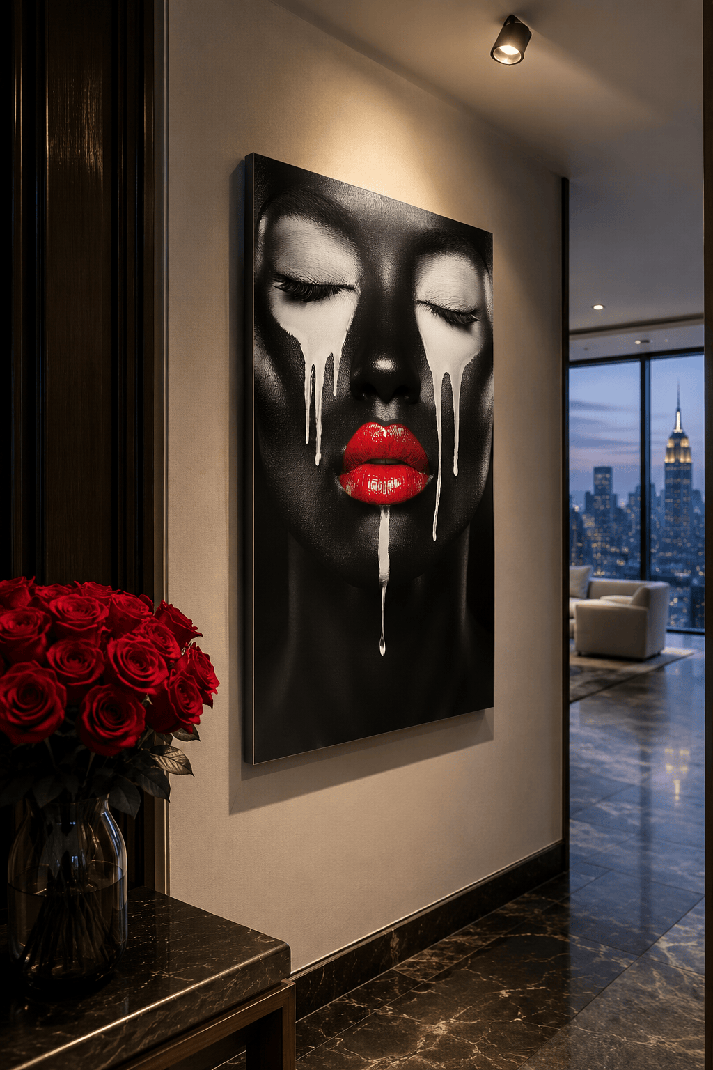 Poured Clean | Contemporary Art on Archival Aluminum, Harlem NYC by Corey Wesley, 24 × 36 in High-gloss aluminum contemporary artwork, Milton Wes Art. view 2