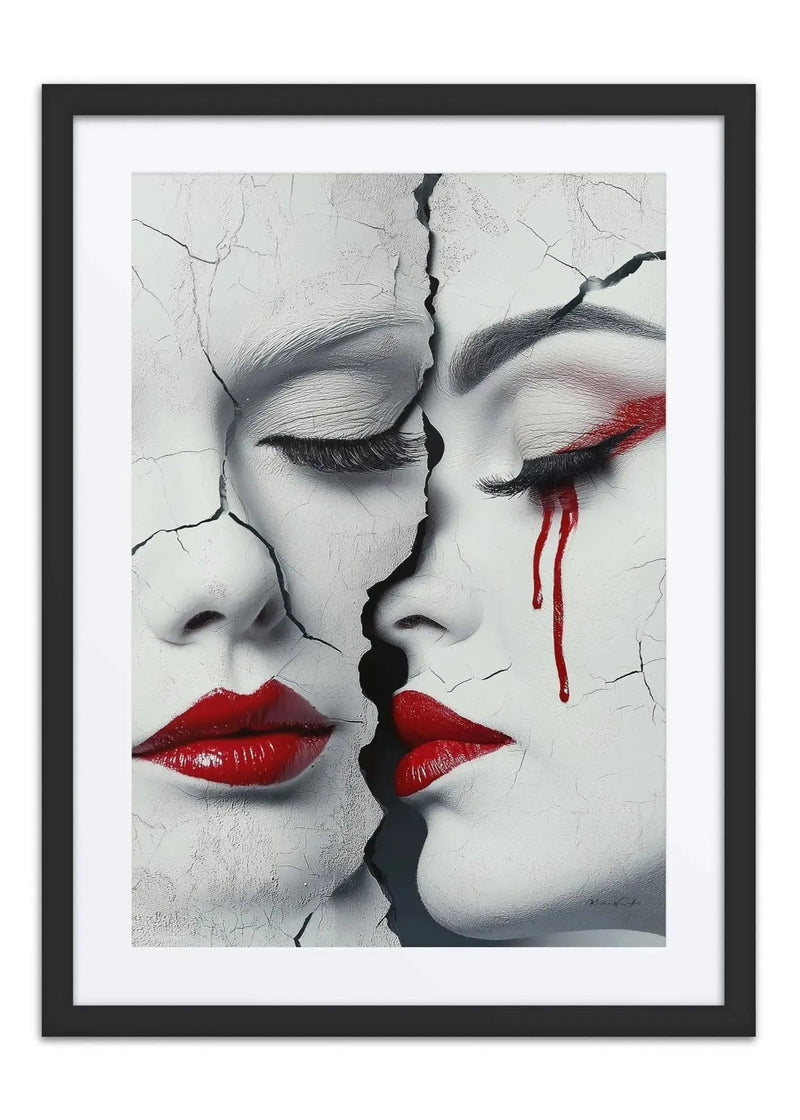 Reflections by Corey Wesley — 18x24 Original Framed Art by Corey Wesley, one of one work from the Unapologetic Faces series, Milton Wes Art Harlem NYC.