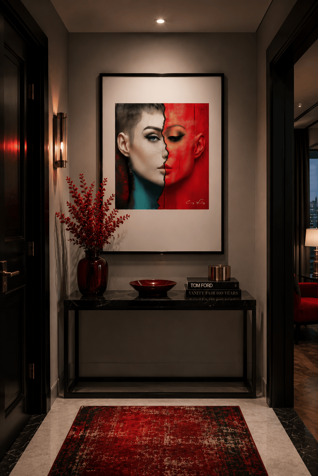 Beautiful Accident | One of One Contemporary Framed Wall Art, 24x36, Harlem NYC by Corey Wesley, 24 × 36 in Framed Artwork contemporary artwork, Milton Wes Art. view 2