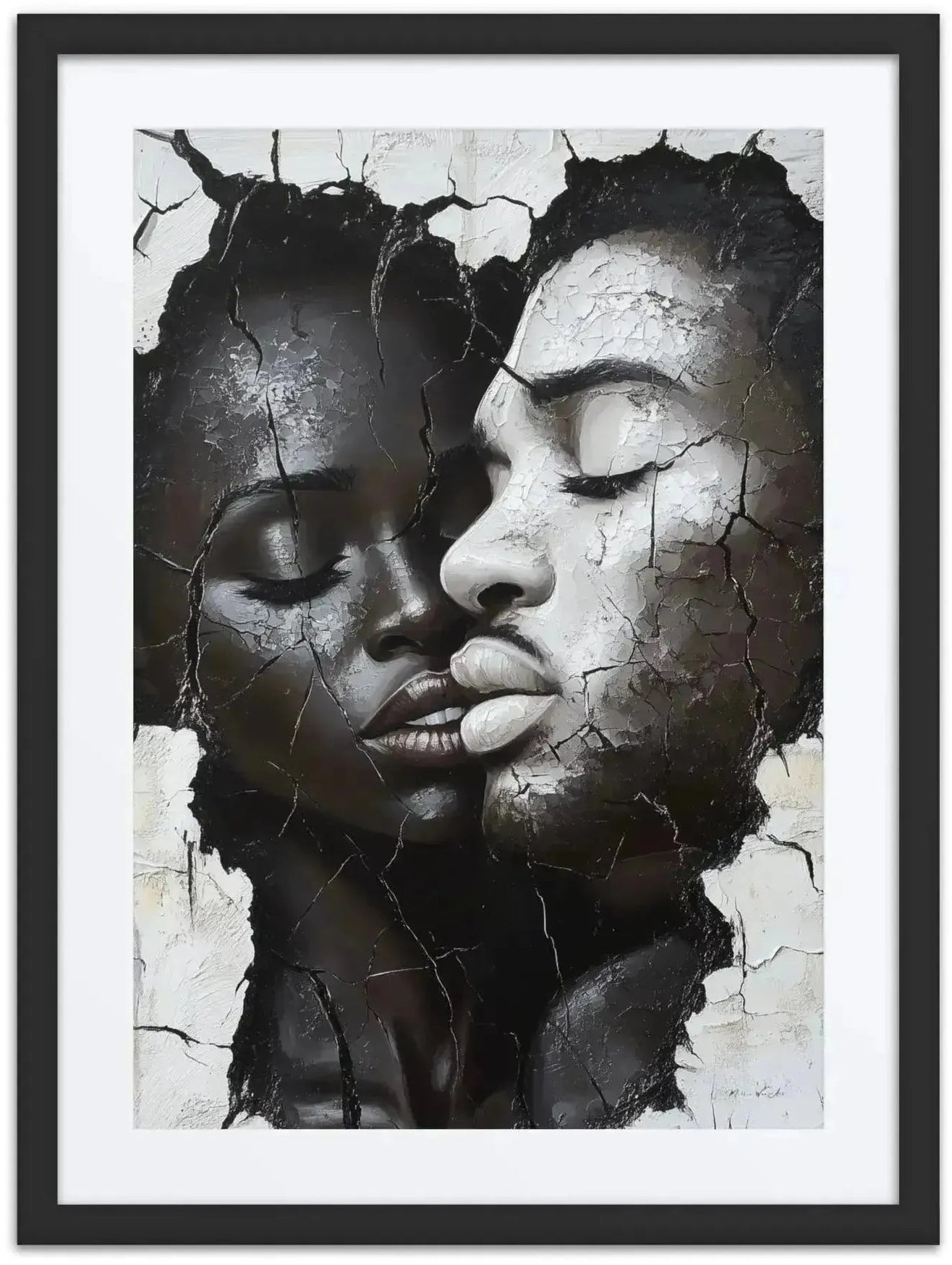 Black Love | One of One Contemporary Framed Wall Art, 18x24, Harlem NYC by Corey Wesley, 18 × 24 in Framed Artwork contemporary artwork, Milton Wes Art. view 3