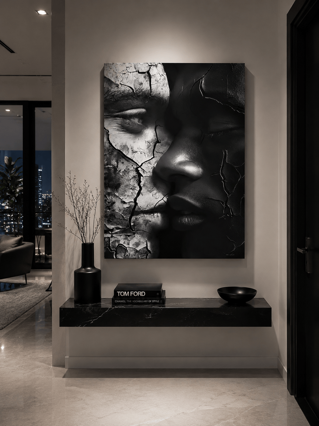 Blended Love by Corey Wesley, 24 × 36 in High-gloss aluminum contemporary artwork, Milton Wes Art. view 2