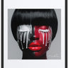 Burning Desire by Corey Wesley — one-of-one framed contemporary artwork exploring beauty standards and desire, 24x36, Harlem artist