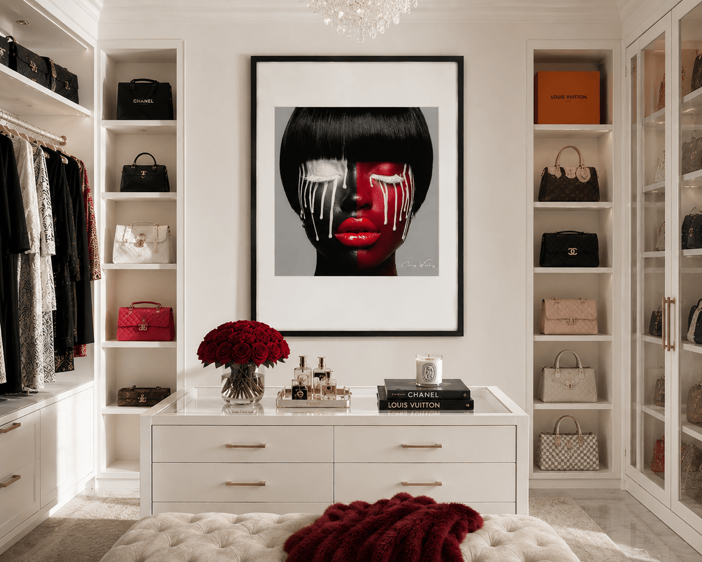 Burning Desire by Corey Wesley, 24 × 36 in Framed Artwork contemporary artwork, Milton Wes Art. view 2