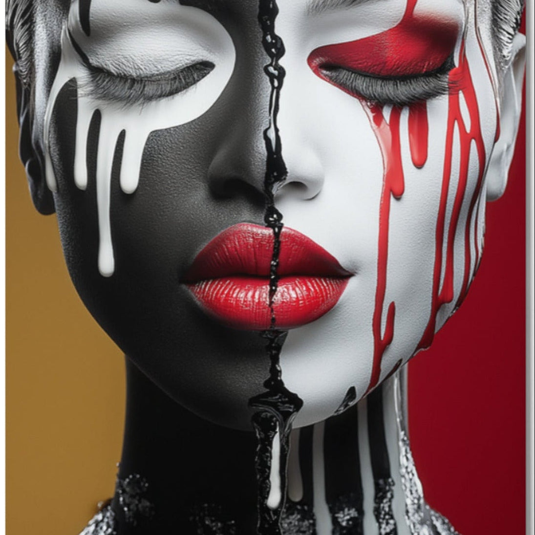 The Cost of Being Seen — one of one aluminum artwork by Harlem artist Corey Wesley, 24x36, Milton Wes Art NYC