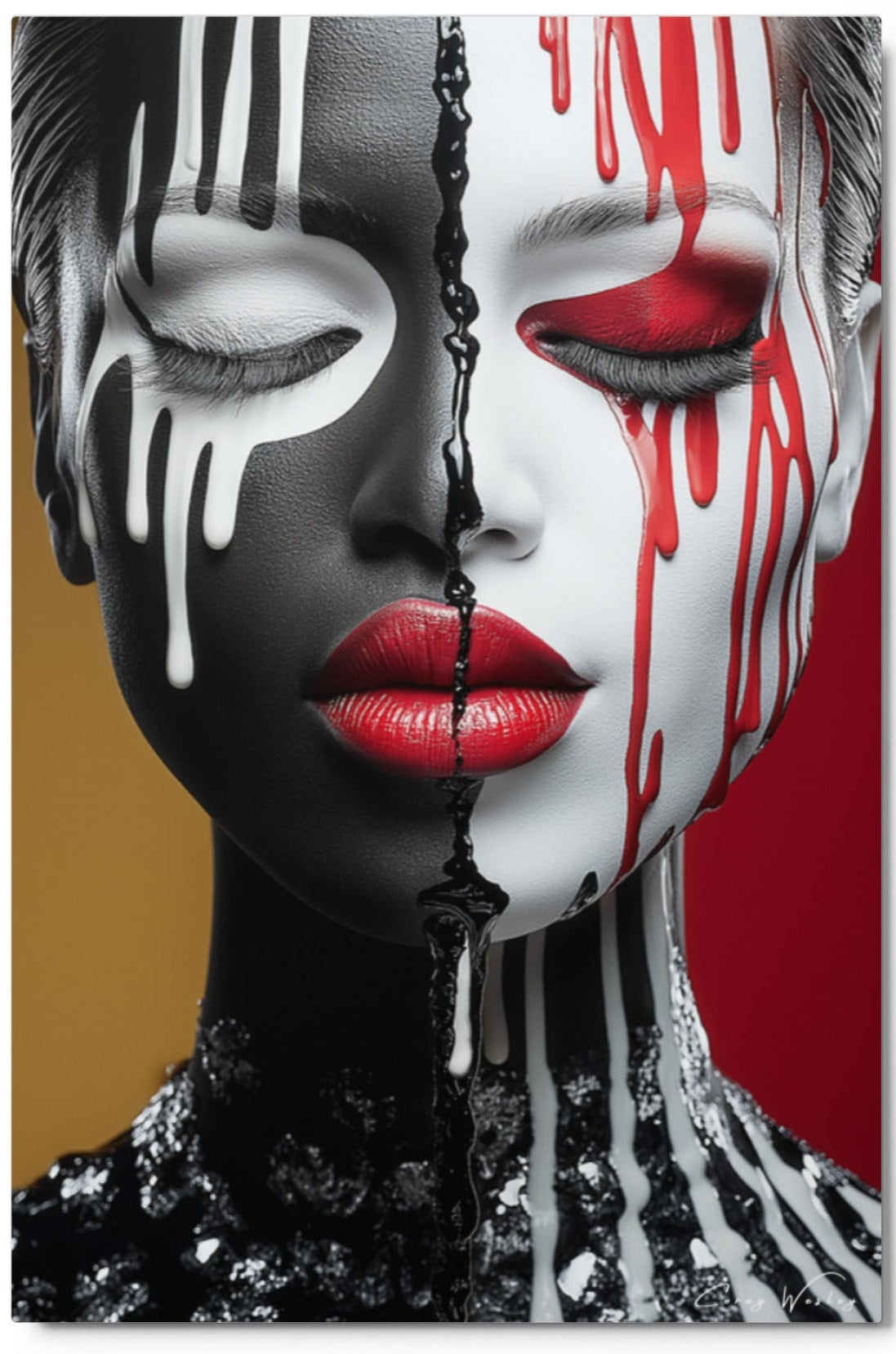 The Cost of Being Seen, archived one-of-one contemporary aluminum artwork by Corey Wesley, Milton Wes Art Harlem NYC