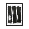 Bold African-American abstract painting titled ‘Framed Black Tally Mark Canvas | Symbolic Slavery Art Decor’ with striking geometric patterns, perfect for modern interiors by Milton Wes Art.