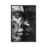 Dynamic abstract piece ‘Cracked Face Canvas Art | African-American Abstract Wall Decor’ with vibrant colors and powerful imagery of African-American themes, ideal for home decor by Milton Wes Art.