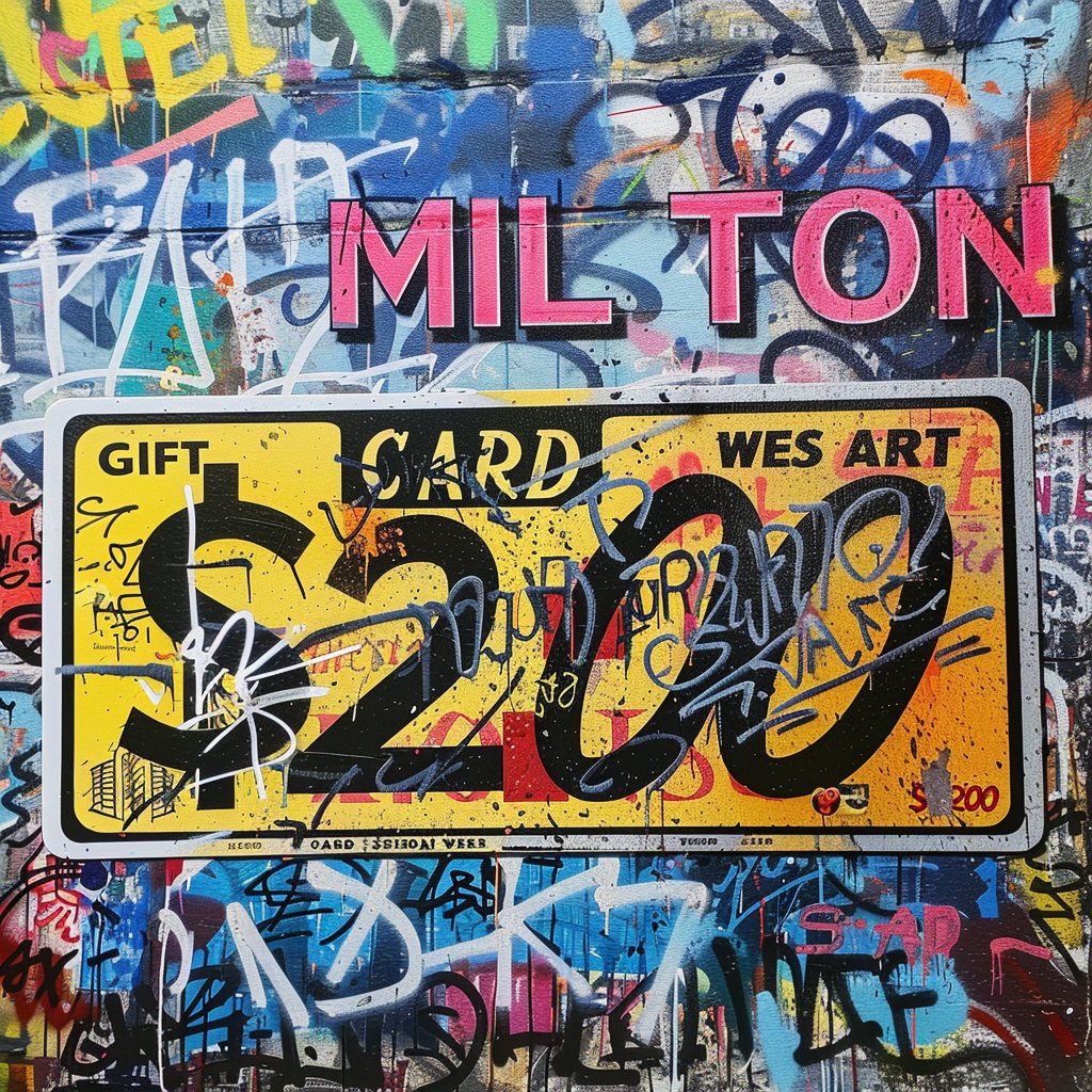 Exclusive Digital Gift Cards - Milton Wes Art Gift Cards