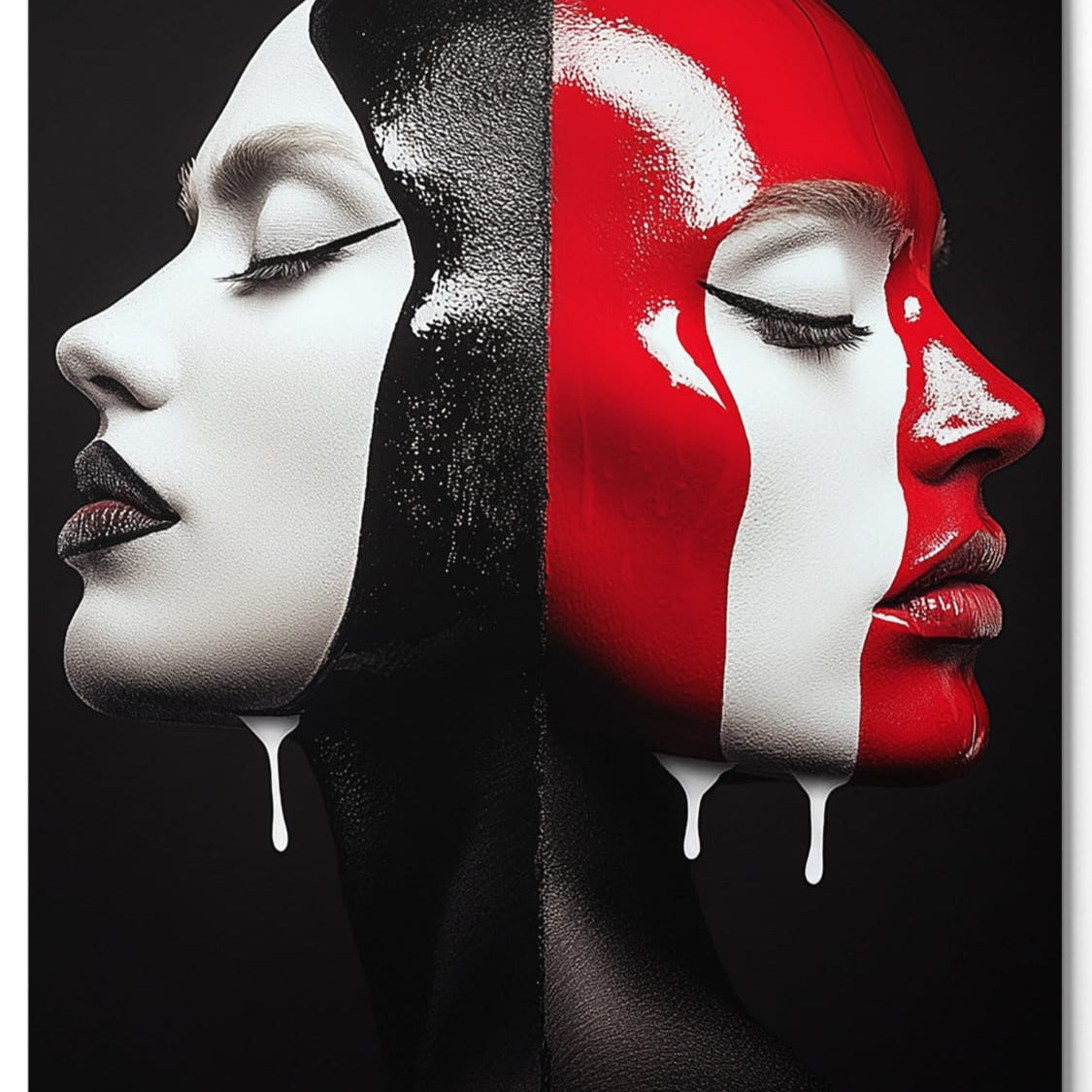 Split in Silence — one of one aluminum artwork by Harlem artist Corey Wesley, 24x36, Milton Wes Art NYC