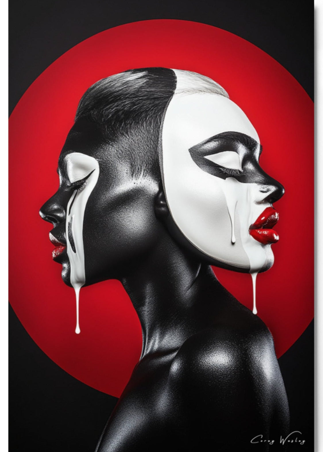 One-of-one contemporary artwork by Corey Wesley, Milton Wes Art Harlem NYC