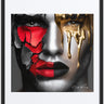 Gold Doesn't Heal — one of one framed artwork by Harlem artist Corey Wesley, 24x36, Milton Wes Art NYC