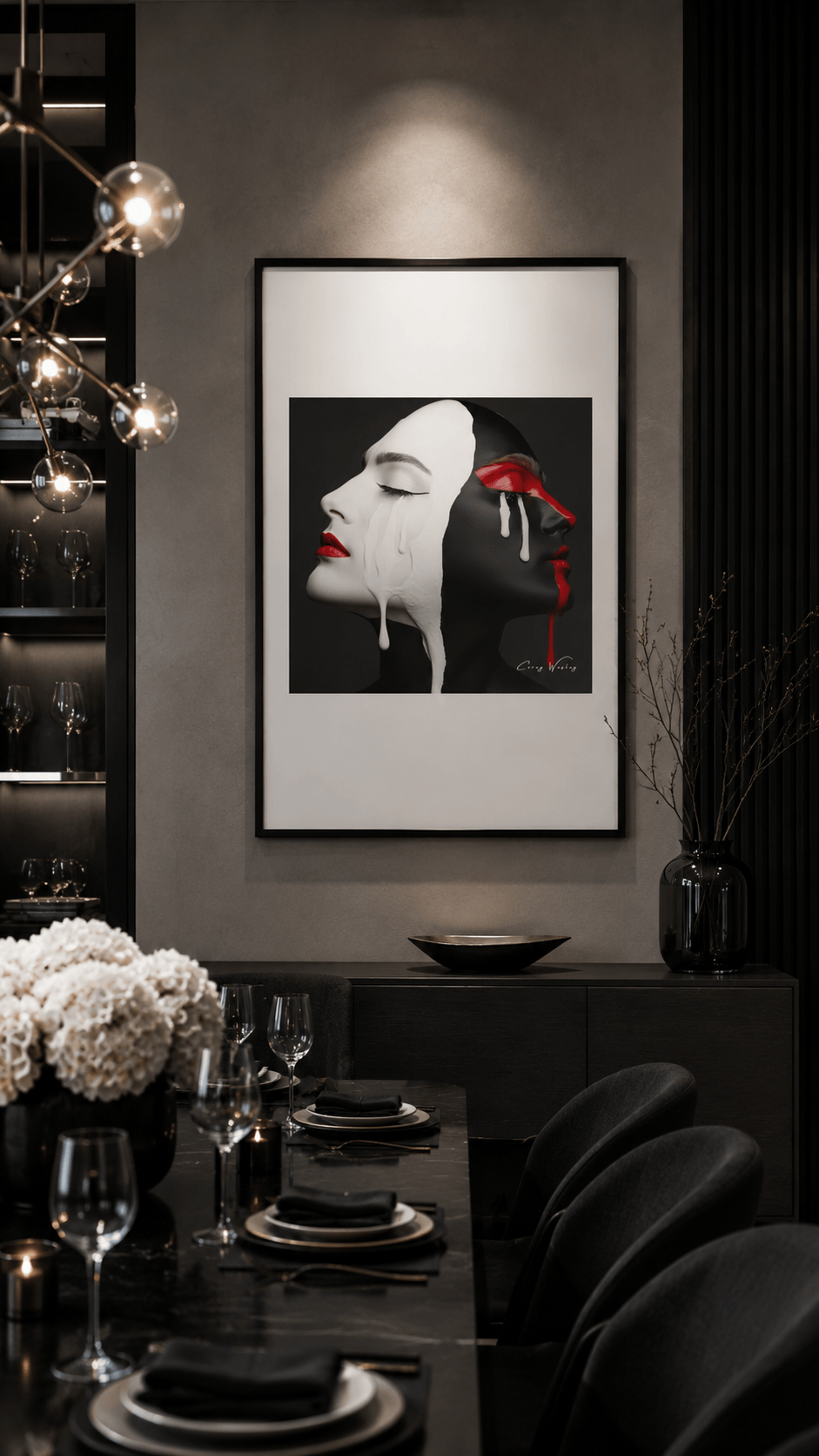 Love in Contrast | One of One Contemporary Framed Wall Art, 24x36, Harlem NYC by Corey Wesley, 24 × 36 in Framed Artwork contemporary artwork, Milton Wes Art. view 2