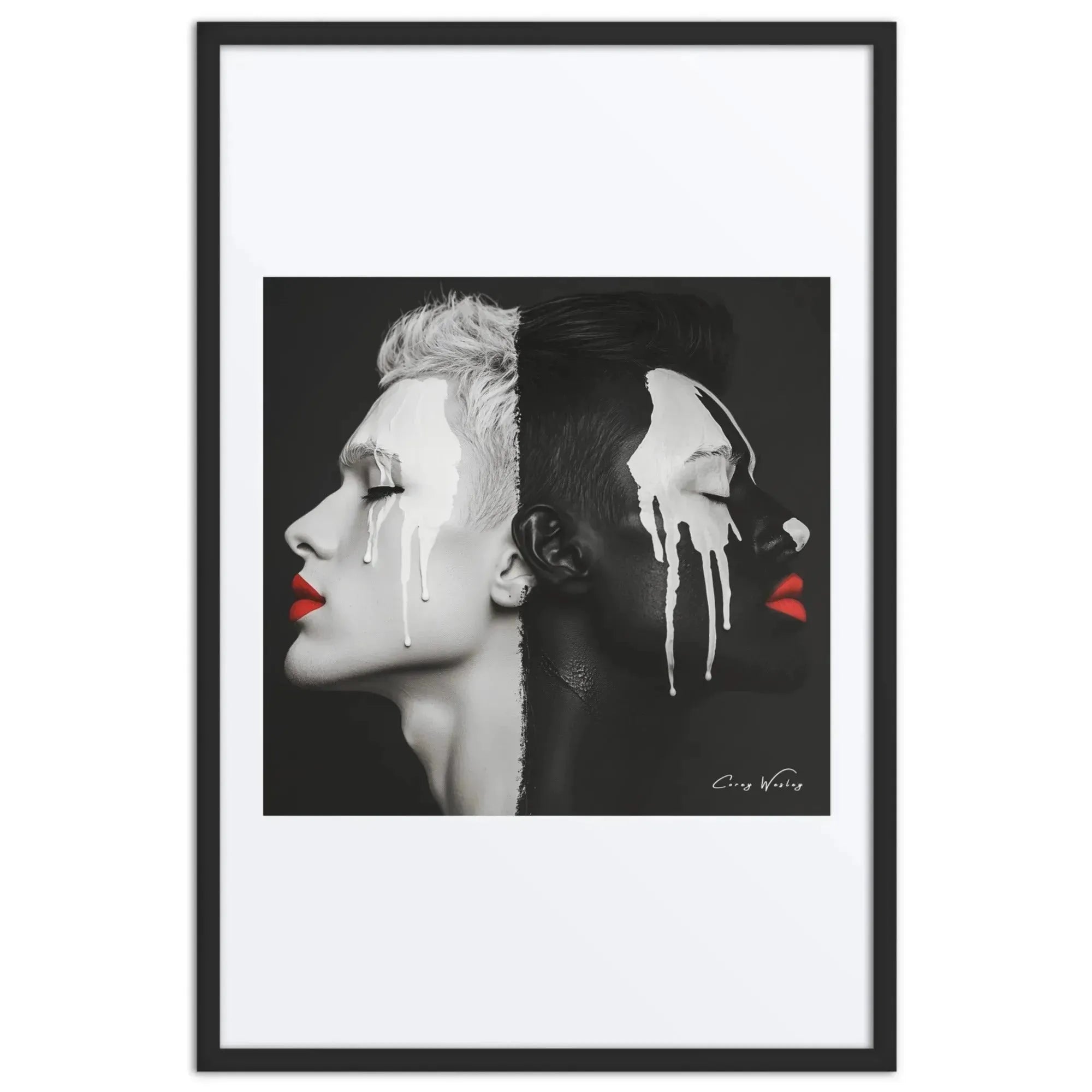 Luxury Framed Wall Art – Duality Pain | Striking Contemporary Design - Milton Wes Art