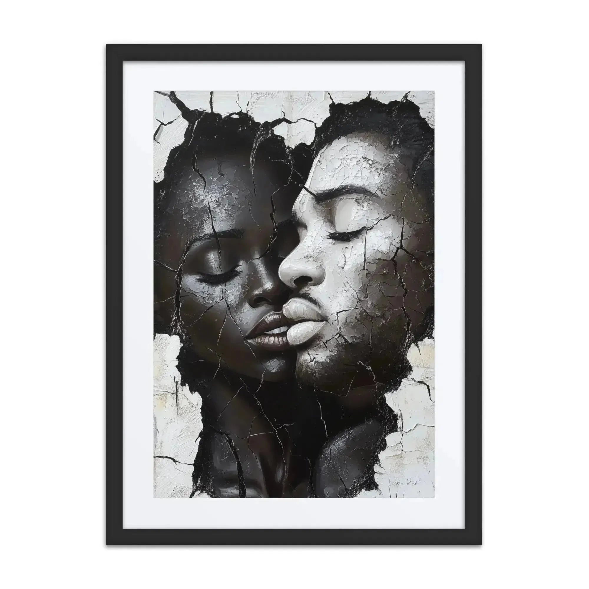 Bold and unapologetic luxury art piece by Corey Wesley, framed and signed.