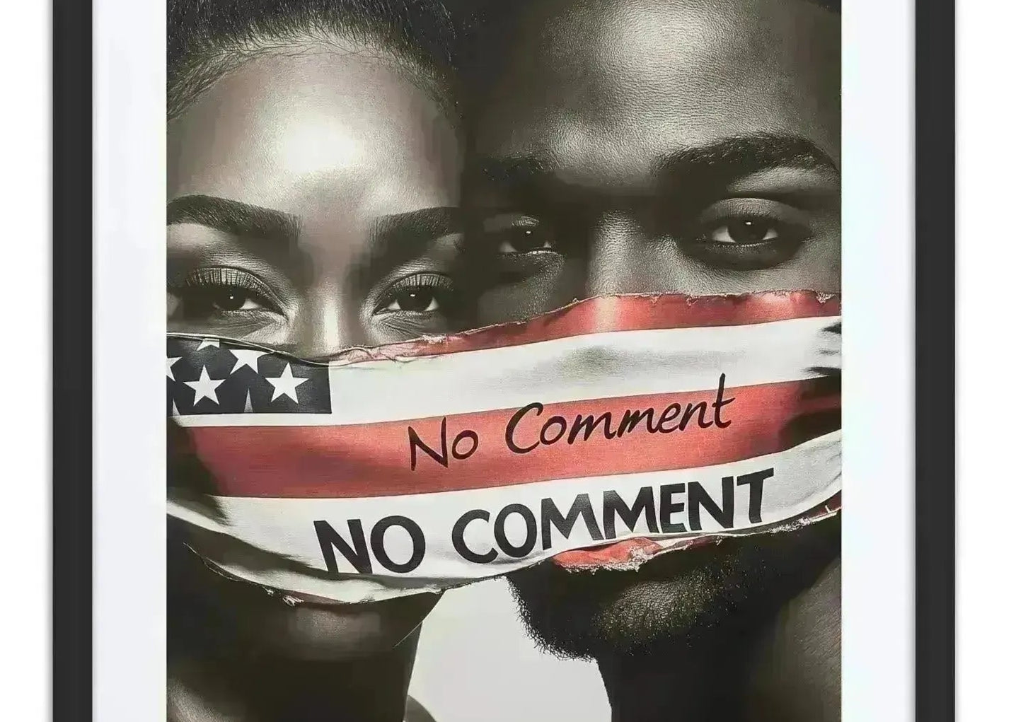 Luxury Framed Wall Art – No Comment America - Milton Wes Art