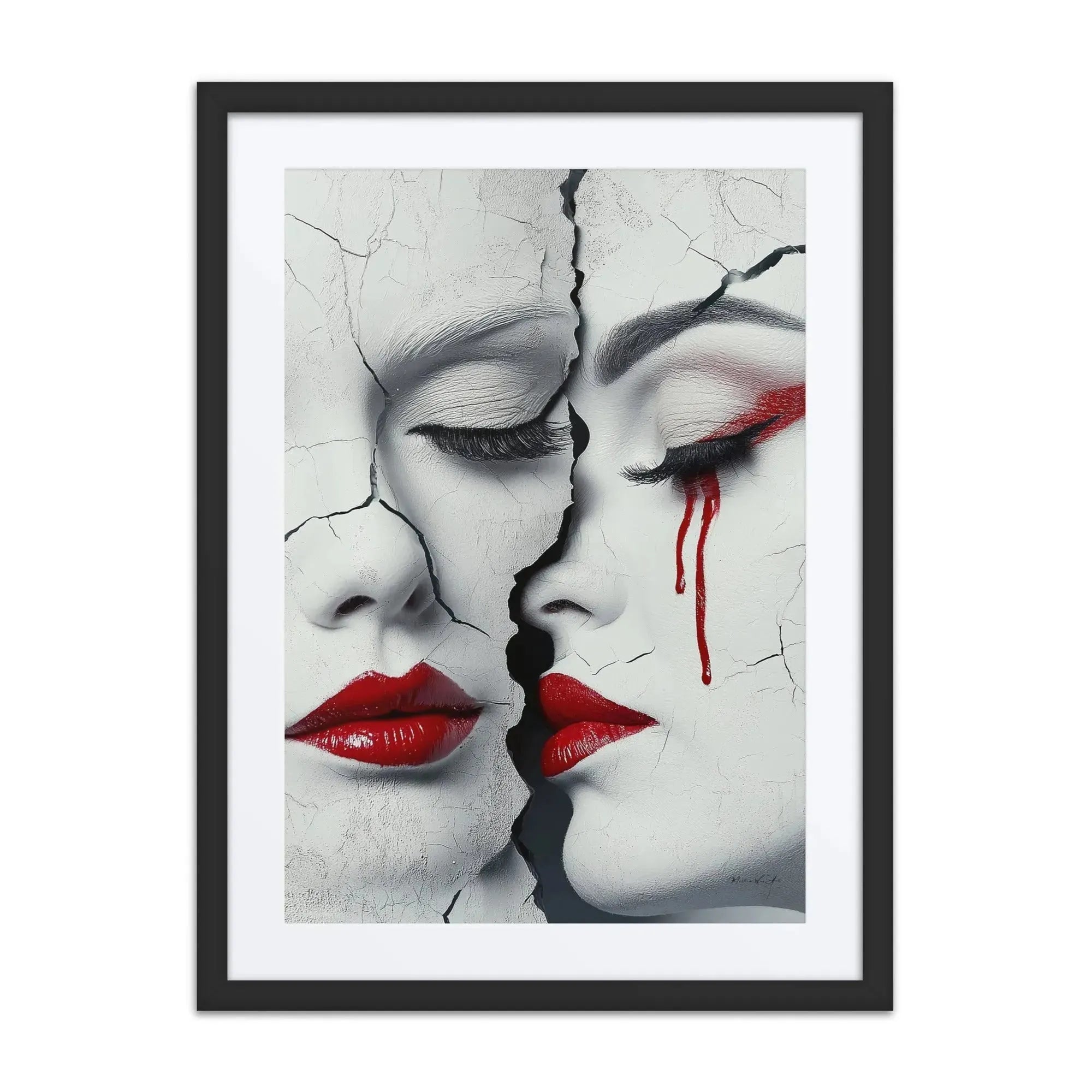 NYC-based artist Corey Wesley's exclusive wall art in luxury frame.