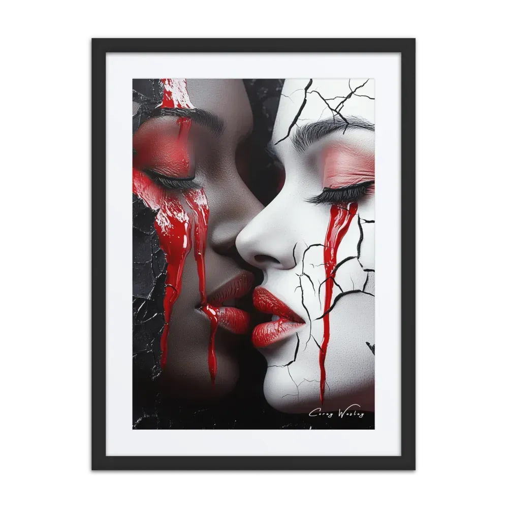 Luxury Framed Wall Art – Shadows | Dramatic High-Contrast Piece - Milton Wes Art