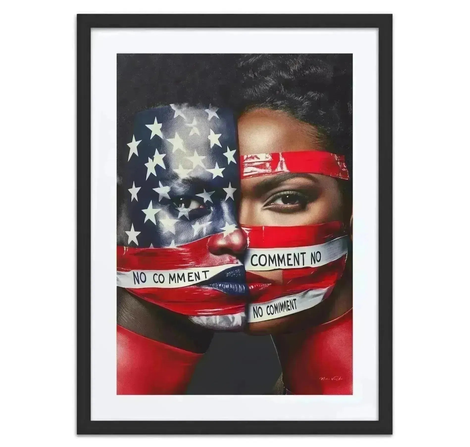 NYC-based artist Corey Wesley's exclusive wall art in luxury frame.