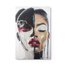 Luxury metal wall art portrait of a woman shedding paint—symbolizing emotional transformation, identity rebirth, and bold self-evolution by Corey Wesley.