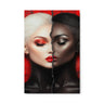 Luxury Metal Wall Art – Unapologetic Faces Contrast | High-Contrast Collector’s Piece - Milton Wes Art