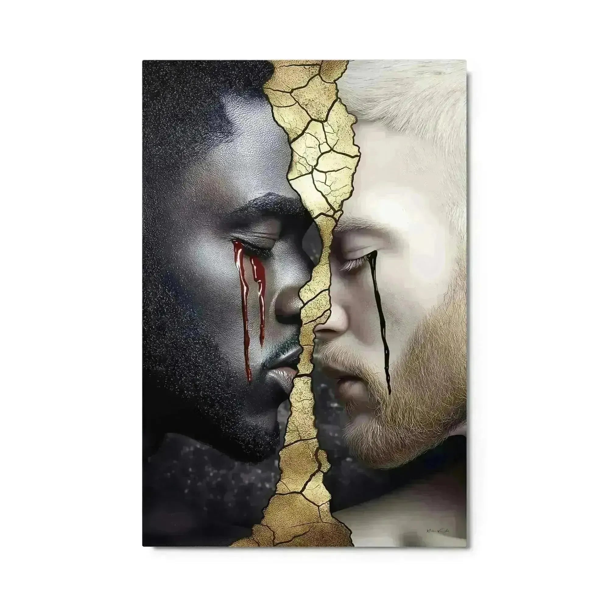 High-end statement wall art created by Corey Wesley for luxury homes.