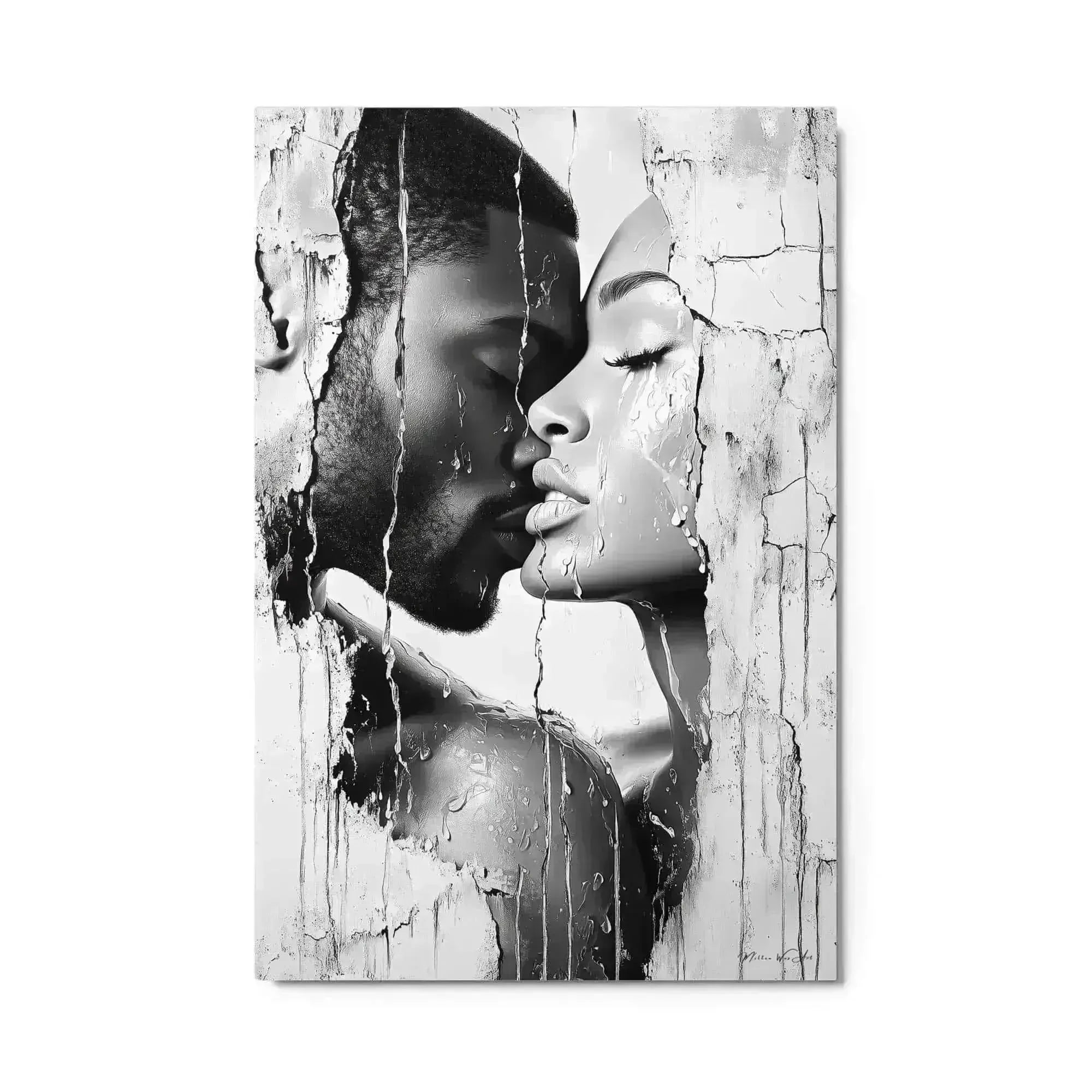 Luxury Metal Wall Art – Black Love - Milton Wes Art