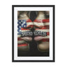 Bold and unapologetic luxury art piece by Corey Wesley, framed and signed