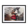 Fusion of Passion: Abstract African-American Wall Art | Ready-to-Hang Framed Print