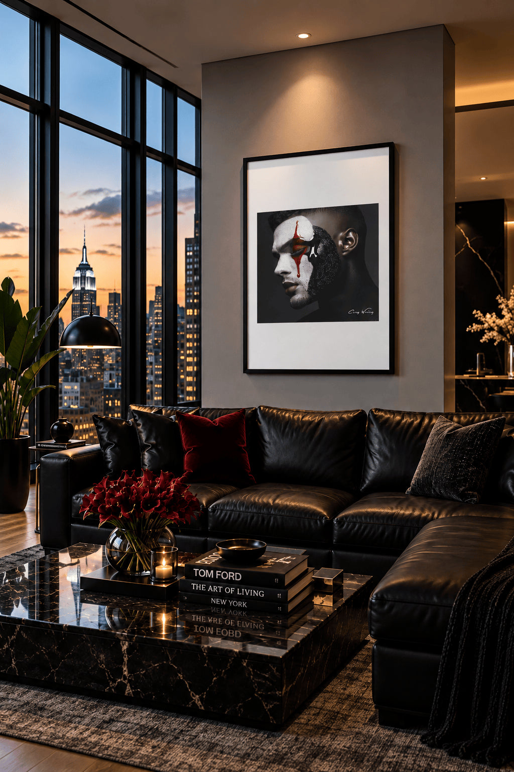 The Masquerade by Corey Wesley, 24 × 36 in Framed Artwork contemporary artwork, Milton Wes Art. view 2