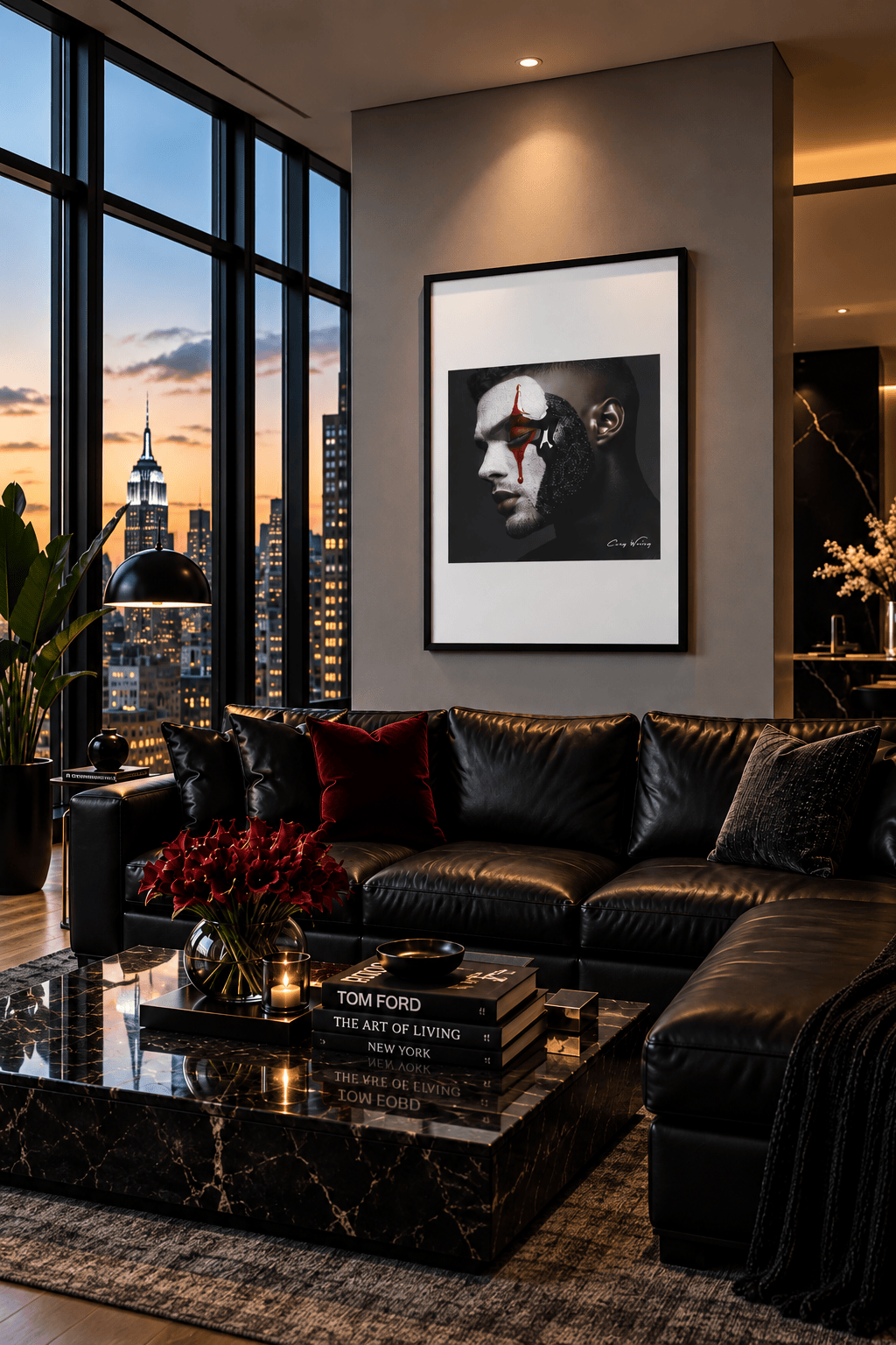 The Masquerade by Corey Wesley, 24 × 36 in Framed Artwork contemporary artwork, Milton Wes Art. view 2