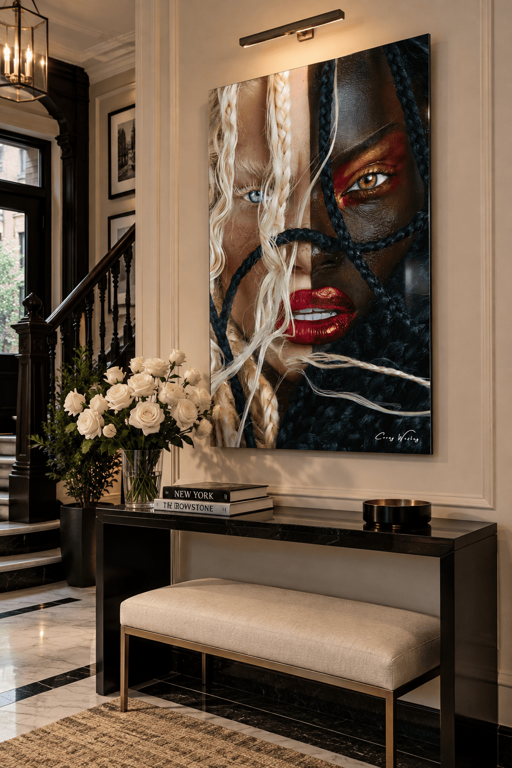 Credit Where Credit Is Due by Corey Wesley, 24 × 36 in High-gloss aluminum contemporary artwork, Milton Wes Art. view 2