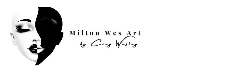 Milton Wes Art Logo – Luxury Digital Art by Corey Wesley